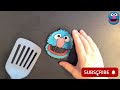 Sesame Street Pancake Art - Elmo, Cookie Monster, Big Bird, Ernie, Bert, OscartheGrouch, Grover, Zoe