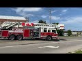 Kitchener Fire Department Aerial 11 Responding