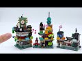 Micro Ninjago City Gardens Review & Comparison to FULL-SIZED Ninjago City Gardens! Set 40705 & 71741