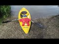 Kayaking the Shuswap river .