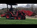 #13 Kubota B2601, Belly Mower Install