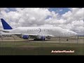 TAKEOFF AND LANDING B747-400 DREAMLIFTER [TARANTO AIRPORT]
