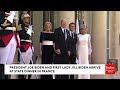 WATCH: President Biden And First Lady Jill Biden Arrive With Macrons At State Dinner In France
