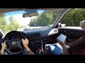 close call on the highway in a VW GTI