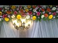 simple flower decoration with white Led focus
