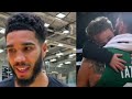 Best Moment of Deuce Tatum With His Dad Jayson Tatum Before and After The Game.