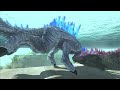 Frozen Behemoth X Frozen Leatherback VS. Evolved Godzilla! - Animal Revolt Battle Simulator