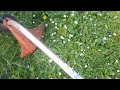 stihl FS45 2 stroke whipper snipper part one (ran out of trimmer line )