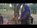 Building a Wooden and Stone Hut | Traditional Dough Making | Searching for Fatima