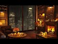 Cozy Coffee Shop Ambience with Relaxing Piano Jazz Music and Rain Sounds for Studying, Work, Focus