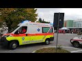 Corteo a Carcare delle varie ambulanze invitate in occasione della inaugurazione di due ambulanze.