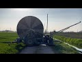 Sprinkler irrigation in slow motion