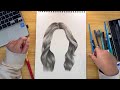 How To Draw Realistic Hair - Pencil Tutorial