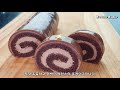 How to make a mirror glaze roll cake/ASMR/home baking
