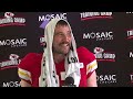 Chiefs star TE Travis Kelce addressed the media for the first time during Training Camp in St. Joe.