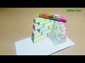 See how to draw 3D with pencil