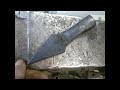 Forging a spear from a lawnmower blade (slide show)