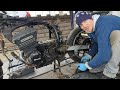 Barn Find Kawasaki GPZ900R Ninja TEARDOWN - Part 2 - Removing the engine and gearbox