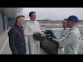 Toto Wolff takes on Lewis Hamilton and Valtteri Bottas in a race around Silverstone! | Sky F1