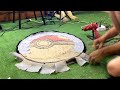 Even Pikachu would want to live in this Poké Ball! Tufting a Poké Ball rug from start to finish