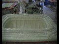 Fibreglass vacuum moulding.