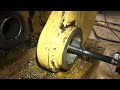 Line boring and machining bushings for a Cat 416 backhoe