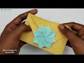 Beautiful PAPER ENVELOPE | Gift Idea |  Easy Origami Envelope | DIY Flower Envelope Making Ideas