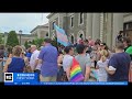 Demonstrators protest Nassau County transgender athlete ban