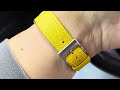 Watch U Strappin'?! Ep. 350 - TAG Heuer Carrera Montreal+ Handdn Yellow Saffiano Leather Strap