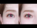 [Lower eyelid makeup]  Eye makeup that makes your eyes look bigger and smaller!