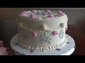 Vintage Piped Buttercream Floral Cake Tutorial