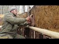 Alone built a dugout in the forest. Start to finish. Big movie
