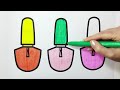 💄💋💄 Nail Polishes Drawing, Painting & Coloring For Kids & Toddlers | MAKE UP DRAWING