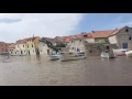 Croatia Vrboska flooding tsunami high water boat