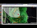 Hurricane Dorian Movement 9/2/2019, 10:40 am to 4:30 pm