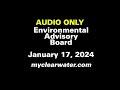 City of Clearwater Environmental Advisory Board 1/17/24