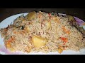 Aloo Chana Pulao -Chickpeas potatoes rice recipe 😊