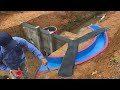 Build mini hydropower on a stream with a powerful unit