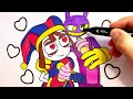The Amazing Digital Circus New Coloring Pages / How to COLOR POMNI LOVES JAX/ NCS MUSIC