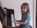 Four year old performs 