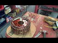 Motor Rewinding | Rewinding Exciter rotor of  155 kW  Marathon  Generator