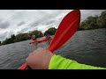 Kayaking in Mayesbrook Park..raw footage..1:50 me falling into the water..