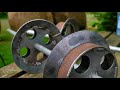 Anyone Can Make Railway Wheels From A Pipe - the cheapest wheels possible.