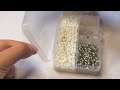 how to make flower beaded ring//cara membuat cincin manik bunga