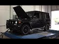 Mercedes G63 AMG with custom exhaust and tune making a dyno pull