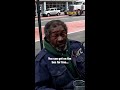 Homeless man gives stranger his last dollar 🥺❤️