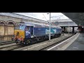 DRS 57304 'Pride of Crewe' start up at Crewe Station 18th of March 2023