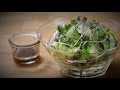 Cucumber Korean Sesame Leaves Salad/ Cooking video without language barrier / Retro film look