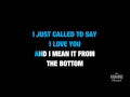 Stevie Wonder - I Just Called To Say I Love You (Karaoke with Lyrics)