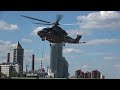 Executive Jet Charter Ltd AW139 landing, engine start and takeoff @ London Heliport G-DCII